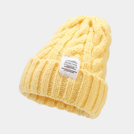 Hat Autumn and Winter Fashion Korean Knitted Hat Piled Big Head Big Brim Wool Hat All-match Face Show Small Warm Cold Hat