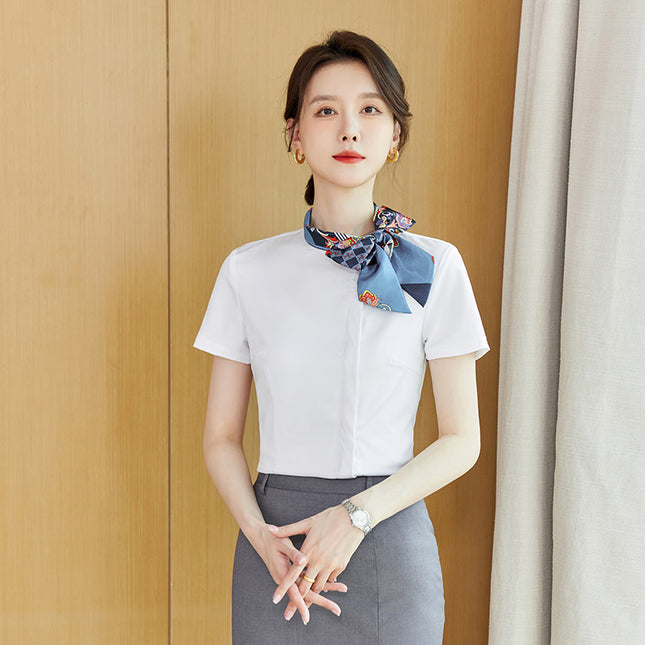 Fortress women's suit business attire interview suit high-end temperament shirt work clothes hotel front desk manager work clothes summer