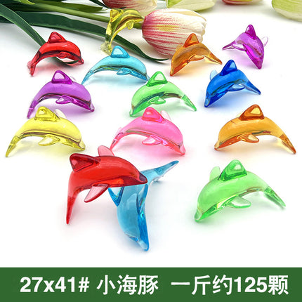 Crystal Children's Diamond Dolphin plastic gem colorful princess play house game archaeological digging gem game toy