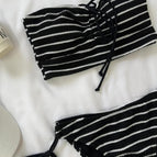 Black striped bikini / Xl 60-67.5kg