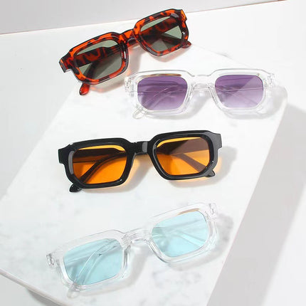 European and American New Box Concave Simple All-match Sunglasses Korean Style High Sense Fashion Men's and Women's Driving Holiday Sunglasses