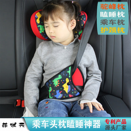 Cross-Border Anti-Stranglehold Car Seat Belt Hanging Cartoon Pillow Car Rear Seat Cushion Neck Protector Children's Headrest