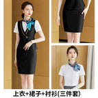Women's black + skirt + shirt / S