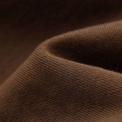 460g Spring and Autumn Earth Color Chocolate Sweatshirt Brown Retro Hooded Sweatshirt