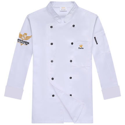Factory wholesale chef clothing short sleeve chef overalls men and women summer catering teahouse hotel kitchen tooling long sleeve