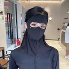 [mask ice silk neck guard] black / One size fits all