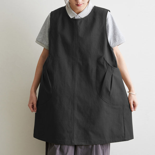 Retro Fashion Apron for Men and Women, Suitable for Restaurants, Kitchens, Supermarkets, Milk Tea Shops, Workwear with Logo Printing