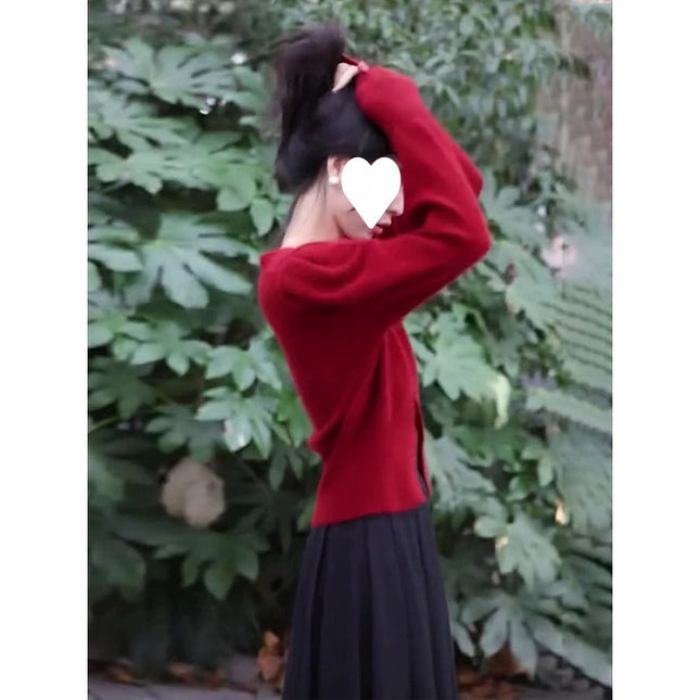 2024 new autumn clothes with a set of women's new small high-end wear red two-piece suit skirt trend