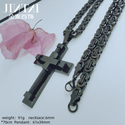 Factory direct Amazon AliExpress European and American fashion personality stainless steel men's pendant jewelry wholesale