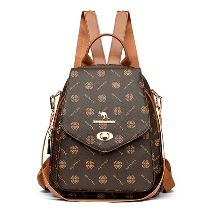 Fashion Printed Backpack Women's 2025 New Large Capacity Casual Travel Bag Simple Lightweight Women's Backpack