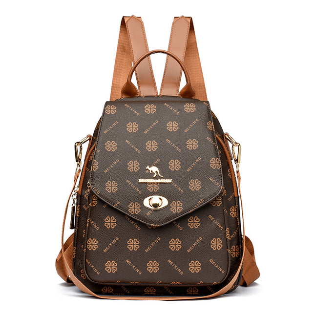 Fashion Printed Backpack Women's 2025 New Large Capacity Casual Travel Bag Simple Lightweight Women's Backpack
