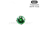 M0.9*5mm(cnc bowl holder) / Paraiba green