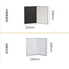A4 thick photography cardboard (White + black + Silver)