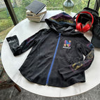 Thin velvet/thick black zipper hoodie / M code/ 40-57.5kg recommended