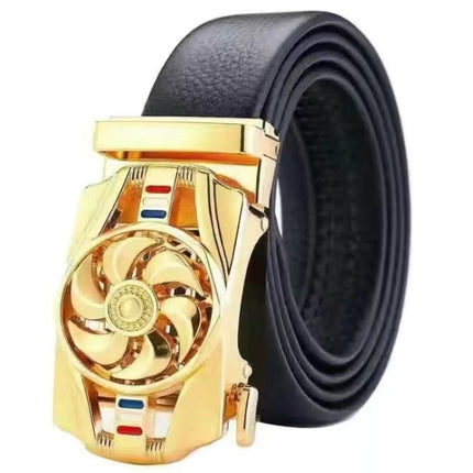 Belt Men's Internet Fashion Fashion Trendy Belt Young Fashionable Jeans with Imitation Leather Automatic Buckle