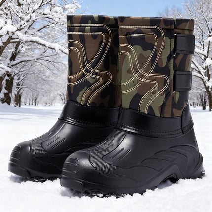 Snow Boots, Large Size Warm Boots, Waterproof and Non-Slip Cotton Shoes, One-Piece Drop-Shipping Boots, Plus Velvet Comfortable Cotton Boots