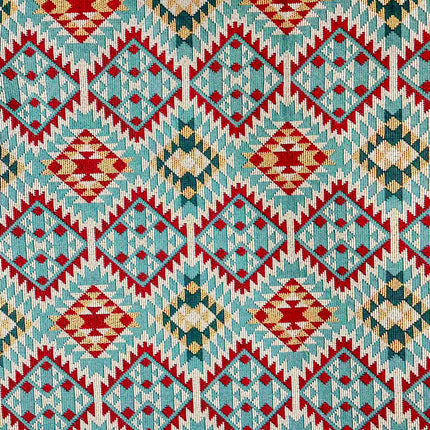 Ethnic style yarn-dyed jacquard cloth geometric stripes home fabric tablecloth sofa cloth decorative cloth for clothes in stock wholesale