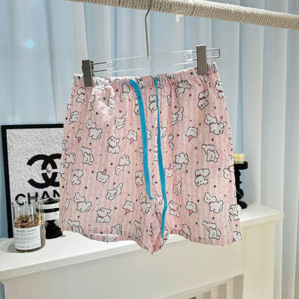Very Easy to Wear! ! Cotton Loose Pajamas for Girls, Double-Layer Gauze Home Pants, Summer Shorts, Soft Walking Shorts