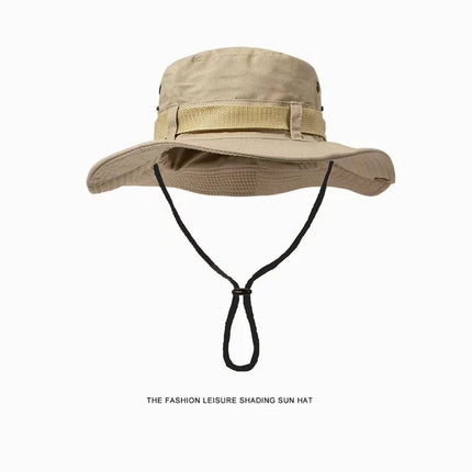 All-Match Western Denim Hat Men's and Women's Outdoor Mountaineering Summer Sun Hat Fishing Sunscreen Fisherman Hat Camping Breathable