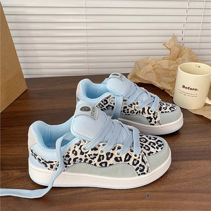 Original Korean-style Xiaozhong Blueberry Bread Shoes Women's Ins Trendy 2025 Spring New All-match Casual Sneakers for Students