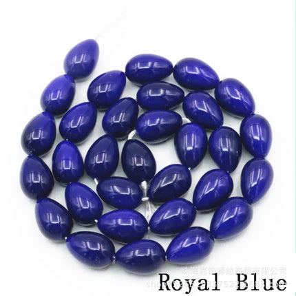 Europe and the United States in stock wholesale 9x 13mm water drop glass beads paint beads do not peel loose beads DIY jewelry accessories