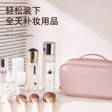 Portable Cosmetic Bag for Women, High-End Satchel Large-Capacity Travel Toiletry Bag, High-End Cosmetics Cosmetics Bag