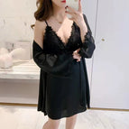 Two piece set black / M