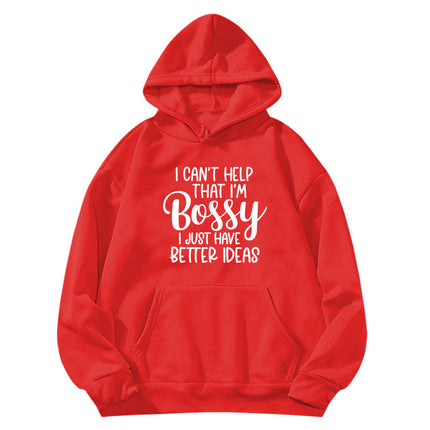 bestter ideas printed hooded hoodie autumn and winter European and American women's jacket coat foreign trade cross-border