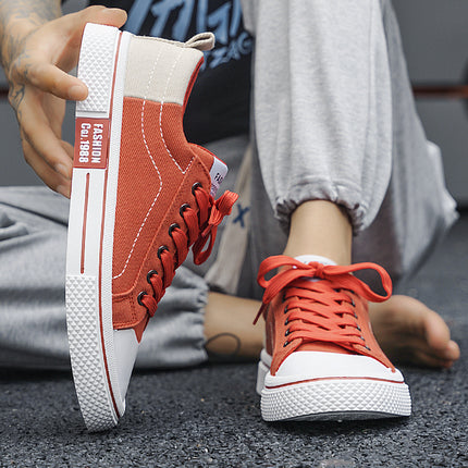 Men's Shoes 2024 New Summer Breathable Men's Cloth Shoes All-match Casual Board Shoes Teenager Soft Sole Sports Canvas Shoes