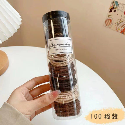 20 canned hair bands new rubber band female tie towel ring thick high elastic hair rope simple hair rope