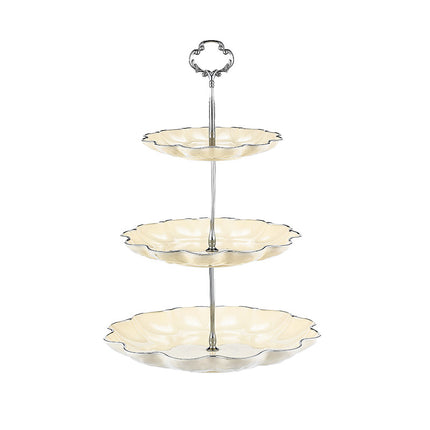 Fruit plate living room home coffee table multi-layer afternoon tea dessert cake plate dessert front desk display shelf light luxury