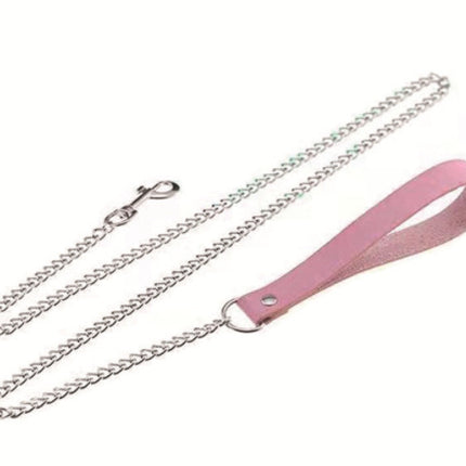 Long Night Fun Accessories Leather Traction Rope Dog Chain Couple Sex Toy Bell Love Leather 007
