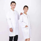 Polyester cotton white coat / S160