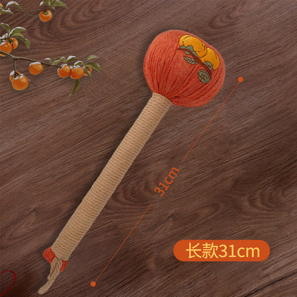 Persimmon Ruyi Wormwood Hammer Meridian Hammer Massage Hammer Health Gift Teacher's Day Mid-Autumn Festival Souvenir Wormwood Health Hammer