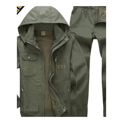 Welding overalls suit men's autumn and winter wear-resistant camouflage clothing outdoor clothing machine repair labor protective clothing thickened workwear