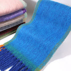 Frame scarf royal blue / 40*200