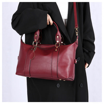 2025 Women's Bag Large Capacity Commuter Handbag New Women's Bag Versatile Pure Color Soft Surface Pillow Bag Women's Crossbody Bag