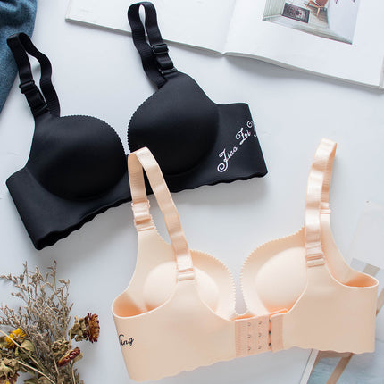 Japanese and Korean-style Underwear without Steel Ring Glow Adjustable Bra New Small Chest Flat Chest 5CM Thickened Gather Girl's Bra
