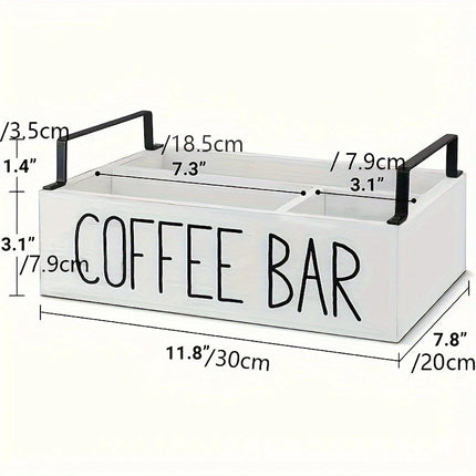 Wooden Coffee Box Farmhouse Coffee Capsule Rack Storage Basket Storage Wooden Box Capsule Rack Coffee Capsule Storage Wooden Box