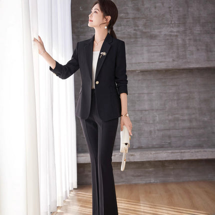 High-end Suit suit Women's Spring Wear Elegant Work Clothes Beauty Salon Business Wear Dress Jewelry Store Front Desk Work Wear