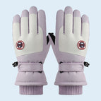 Hx518 ski side round mark women's purple + white / One size fits all