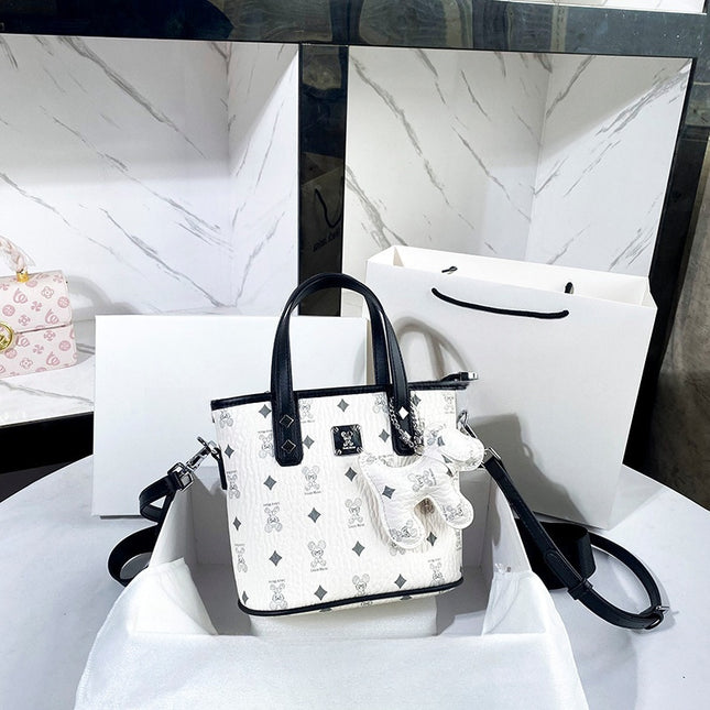 Hong Kong Pu Single-Shoulder Textured Crossbody Small Tote Bag for Women 2026 New Style Textured Handbag Basket Bag for Women