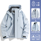 Same style for men and women - moonlight blue [three-in-one/removable liner] / 3XL