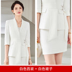 white suit white dress / S