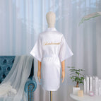 Bridesmaid-White (Half Sleeve) / M