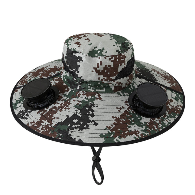 Summer Big Eave Electric Sun Hat Fan Hat Men's UV Protection Fisherman Hat Sun Hat Women's Sun Hat