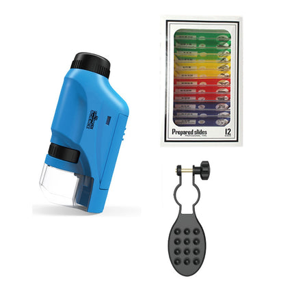 Children's portable microscope science experiment suit educational toys for primary school students junior high school boys and girls gifts
