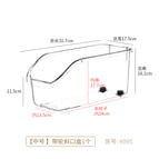 4995. wheeled bevel box - 1 medium size