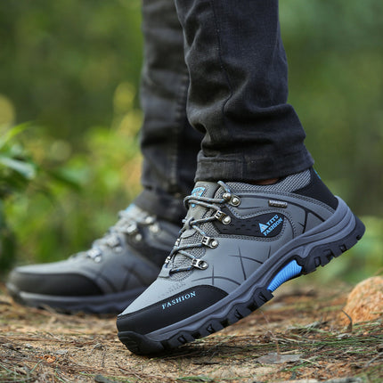 2024 cross-border all-match new high-top hiking shoes cross-country hiking cotton men's outdoor shoes extra large size sneaker