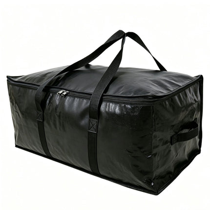 Cross-border pe portable transparent woven bag moving large capacity storage bag cotton quilt storage bag luggage bag packing bag